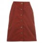 Ежедневен  стил с джинсова пола с предно закопчаване в червено ,внос от Англия, снимка 2