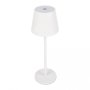 LED Настолна Лампа Бяла Безжична Ip44 , снимка 1 - Настолни лампи - 43610435