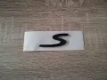 Porsche S черен гланц емблема малък размер, снимка 4