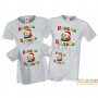 Семеен комплект Коледни тениски Весела Коледа с Миньон, снимка 4