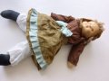 Стара колекционерска кукла тялото е парцалено главата е от  порцеланова, снимка 6