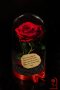 Вечна роза в голяма стъкленица - Стилен подарък за рожден ден на жена / Уникален подарък за юбилей, снимка 2