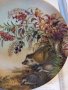 Декоративна порцеланова чиния таралежи , снимка 3