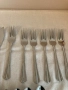 Комплект вилици с ножове за риба и 6 кафени лъжички, снимка 3