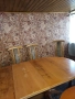 Трапезна маса от масив със шест стола, снимка 2