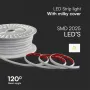 LED лента COB 220V IP65 286LED Топло Бяла Светлина 50m/ролка, снимка 2