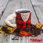 1319 Голяма керамична чаша Channel the Flannel подарък за фитнес фен 700ml, снимка 3