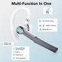 НОВА Bluetooth 5.3 Слушалка за шофиране (хендсфри) - Q19, 110 часа, двойна връзка, водоустойчива, снимка 4