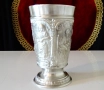 Калаен бокал,чаша за вино с картини на Hans Thoma. , снимка 4