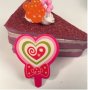25 бр розови сърца близалки къса табелка картон топери за кексчета мъфини рожден ден украса