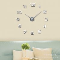 4202 Стенен часовник със залепващи арабски цифри, снимка 4 - Други стоки за дома - 37357632
