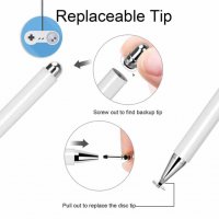 Стилус за таблет/смартфони/тъч писалка за прецизно писане и рисуване, снимка 3 - Тъч скрийн за телефони - 35395505