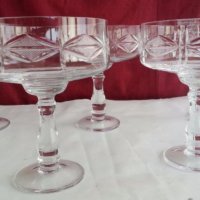 Кристални чаши , снимка 3 - Антикварни и старинни предмети - 44025431