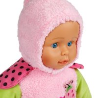 Кукла Бебе Облечена като Калинка Розова 50см, снимка 2 - Кукли - 43298018