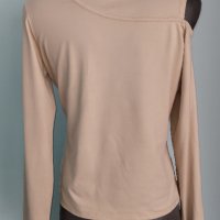 Блуза с дълъг ръкав и открито рамо "Chasse Croise" / голям размер , снимка 7 - Тениски - 28414796
