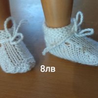 3 вида ръчно изплетени обувчици, снимка 6 - Бебешки обувки - 39305809