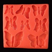 8 пеперуди пеперуда силиконов молд форма фондан шоколад декор 