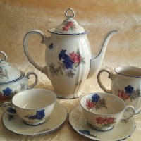 Уникален порцеланов немски сервиз за чай или кафе-Бавария, снимка 7 - Антикварни и старинни предмети - 33381927