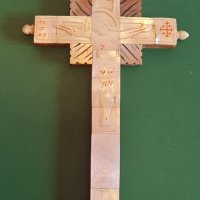 Възрождеснко седефен кръст от 19-ти век, снимка 1 - Антикварни и старинни предмети - 43655247