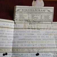 Стара холандска телеграма от 1946 година, снимка 3 - Антикварни и старинни предмети - 28714680