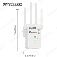 Мощен WiFI Усилвател за интернет, Безжичен репитер за усилване на сигнала, снимка 6 - Рутери - 43475187