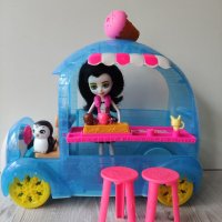 Комплект камион за сладолед и кукла пингвин и любимец. Енчантималс Enchantimals  35лв., снимка 5 - Кукли - 37446504