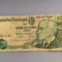 Банкнота - Португалия - 20 ескудос | 1978г., снимка 1 - Нумизматика и бонистика - 44089245