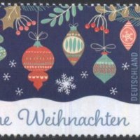 Чиста марка Коледа 2021 от Германия, снимка 1 - Филателия - 39334008