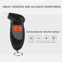 Цифров LCD тестер дрегер с дишане за алкохол с подсветка, снимка 7 - Аксесоари и консумативи - 43506470