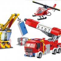 Конструктор Пожарна , 640 части, снимка 3 - Конструктори - 35017051