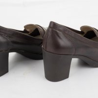 Дамски кожени обувки в тъмнокафяво марка Amparo Infantes, снимка 5 - Дамски обувки на ток - 33471967