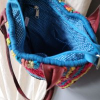 MIELIE екстравагантна чанта,плетена шарена, снимка 5 - Чанти - 40021350