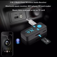 2 в 1 безжичен Bluetooth 5.0 приемник, предавател, адаптер, 3,5 мм жак за автомобилна музика, , снимка 3 - Аксесоари и консумативи - 38679970