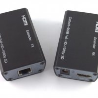 Удължител HDMI-CAT-HDMI 60M, черен, снимка 1 - Други - 36912691