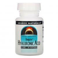 Хиалуронова киселина за пиене за кожа Source Naturals, Injuv, Hyaluronic Acid, 70 mg, 60 гел капсули, снимка 1 - Хранителни добавки - 28921510
