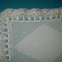 Ретро плетена на една кука покривка - тишлайфир, снимка 5 - Антикварни и старинни предмети - 35478817
