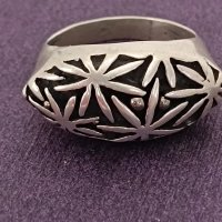 Красив пръстен сребро Буква АЕ, снимка 1 - Пръстени - 43985088