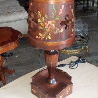 Настолна дървена лампа, снимка 5 - Настолни лампи - 40563084