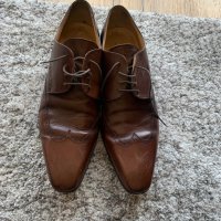 Мъжки кафяви обувки Rollmann - естествена кожа, снимка 1 - Официални обувки - 32357952