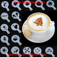 Шаблони за декорация на кафе, мляко и капучино, снимка 4 - Форми - 26932532