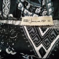Комплект панталон и блуза от вискоза в черно, снимка 2 - Комплекти - 37894355