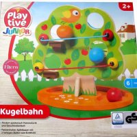 Дървена игра - Ябълково дърво с улеи и топки, снимка 1 - Образователни игри - 35009380