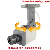 Фалшива охранителна камера с обектив, диод и датчик за движение, снимка 1 - Други стоки за дома - 26780708