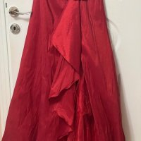 Нова дълга червена рокля размер S, снимка 5 - Рокли - 44052758