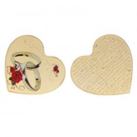 Монета сърце с надпис " Заедно завинаги " и надпис " обичам те " на различни езици, снимка 4 - Романтични подаръци - 27345178