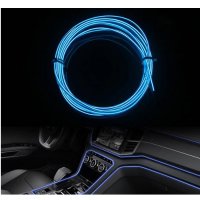 Интериорна LED лента за кола, 1м., 12V, син, снимка 2 - Аксесоари и консумативи - 33256790