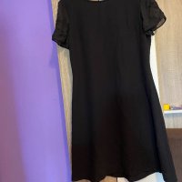 Черна рокля ХЛ, снимка 3 - Рокли - 33632053