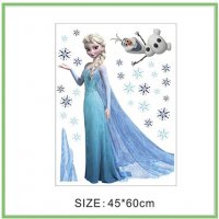 Елза Олаф Замръзналото Кралство frozen самозалепващ стикер лепенка за стена, снимка 2 - Други - 37588550