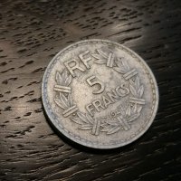Монета - Франция - 5 франка | 1947г., снимка 1 - Нумизматика и бонистика - 27166706