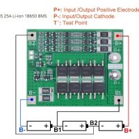 BMS БМС 3S 12.6V 25A за 18650 литиево-йонна батерия с баланс, снимка 1 - Друга електроника - 36924081